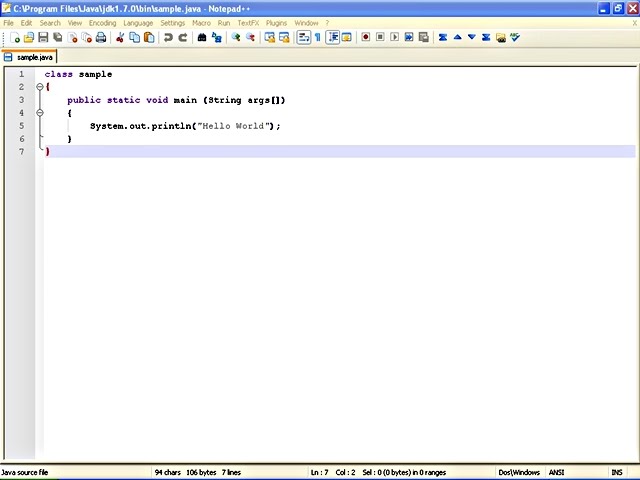 Simple file operation program in java